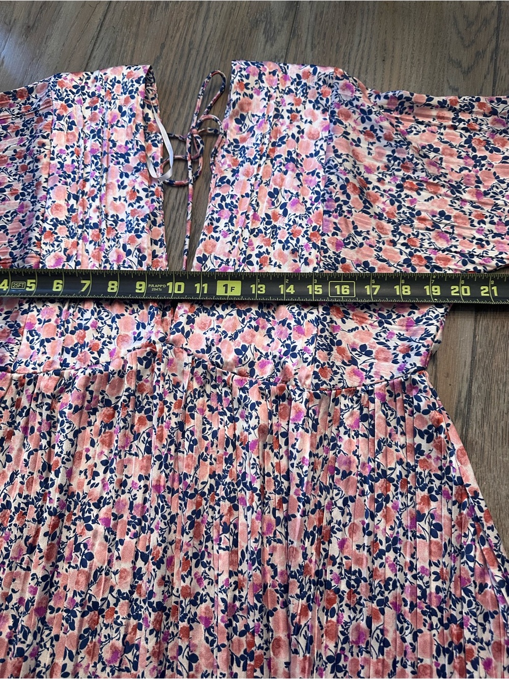 Lulus Express Yourself Blush Pink Floral Satin Babydoll Mini Dress - Medium - Picture 10 of 11